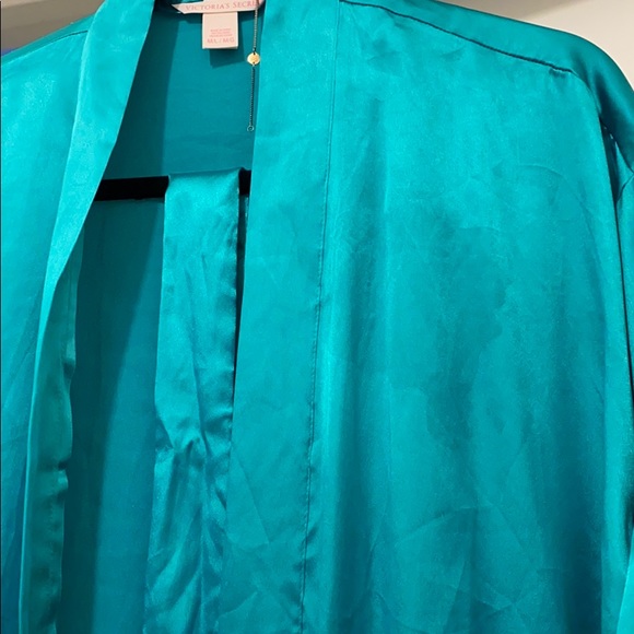 Green Victoria’s Secret Silky Robe - Picture 2 of 5